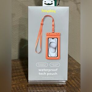 heyday Waterproof Tech Pouch in color Orange Pop, new!